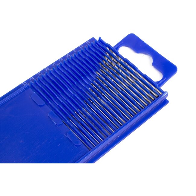 Benson 20-delige HSS boorset - micro en mini boren - 0.3 tot 1.6 mm