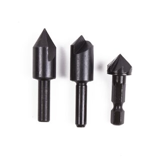 Benson Verzinkboorset - 3-delig - 12, 16, 19 mm - Voor hout en plaatmateriaal Benson Verzinkboorset - 3-delig - 12, 16, 19 mm - Voor hout en plaatmateriaal