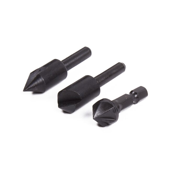 Benson Verzinkboorset - 3-delig - 12, 16, 19 mm - Voor hout en plaatmateriaal