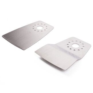 Hofftech Multitool schrapers - set van 2 - roestvrij staal - plat en haaks - 52 mm breed - 75 mm lang