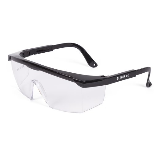 Benson Professionele Classic Veiligheidsbril - Zwart - met Heldere Glazen Benson Professionele Classic Veiligheidsbril - Zwart - met Heldere Glazen