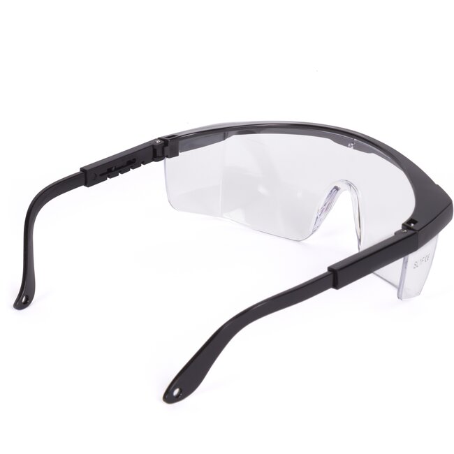 Benson Professionele veiligheidsbril - lichtgewicht - antikras - verstelbaar - zwart