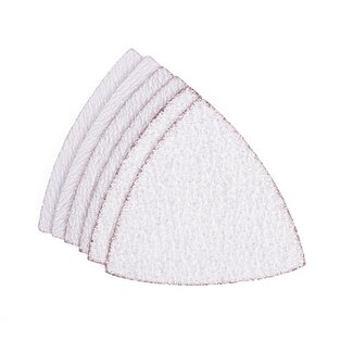 Hofftech Multitool schuurpapier - driehoekig - 80 mm - verf - 6 stuks