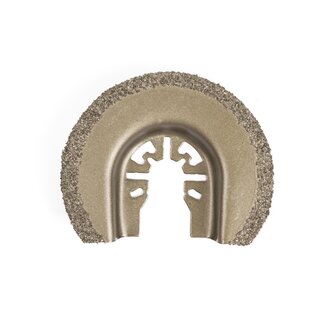 Hofftech Halfrond gebogen zaagblad - carbide - 65 mm - voor tegelvoegen en gips