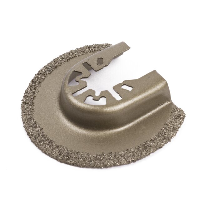 Hofftech Halfrond gebogen zaagblad - carbide - 65 mm - voor tegelvoegen en gips