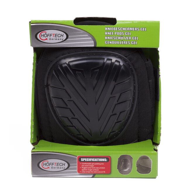 Hofftech Elastische kniebeschermers - Gelvulling - PVC-buitenschaal - Klittenbandsluiting - 1 paar