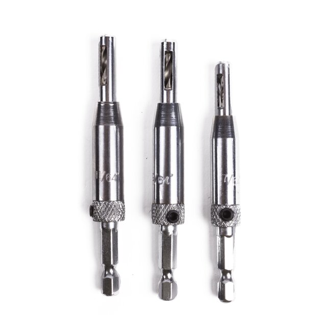 Benson Scharnierboor set - zelfcentrerend - 3 maten - 3-delig