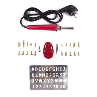 Hofftech Soldeerbout set - Markeerset - 24-delig - 30W - Inclusief draagkoffer