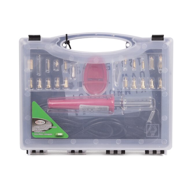 Hofftech Soldeerbout set - Markeerset - 24-delig - 30W - Inclusief draagkoffer