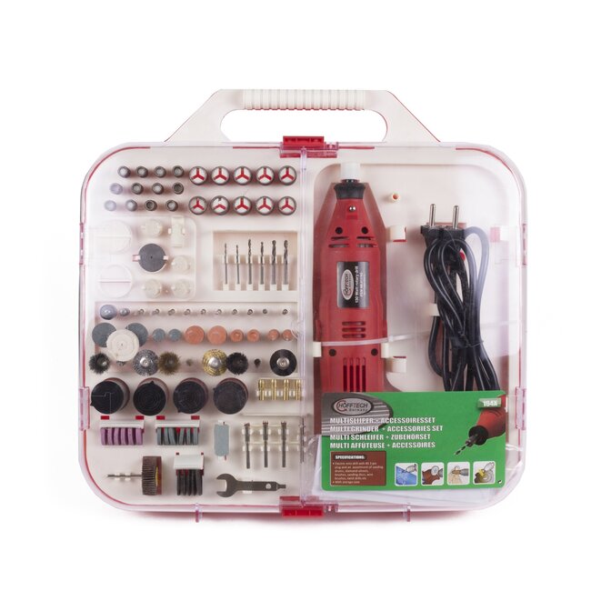 Hofftech Multitool - 164-delig - Inclusief Opbergkoffer - 130 Watt - 8000-30000 RPM