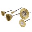 Hofftech Messing draadborstel set - 5 delig - veelzijdig - 6 tot 38 mm - max 15.000 RPM
