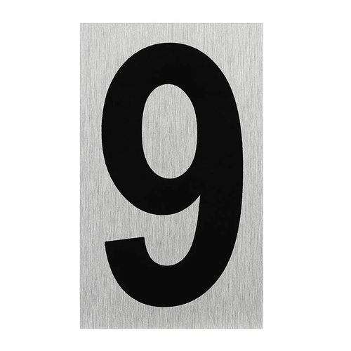 Pro Plus Aluminium Deurbordje " 9 " - 100 x 60 mm Pro Plus Aluminium Deurbordje " 9 " - 100 x 60 mm