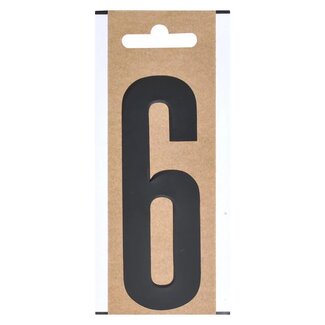 Seilflechter Cijfersticker "6" - Hoogte 10 cm - Geschikt voor boot of caravan
