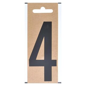 Seilflechter Cijfersticker "4" - 10 cm hoog - Geschikt voor boot en caravan Seilflechter Cijfersticker "4" - 10 cm hoog - Geschikt voor boot en caravan