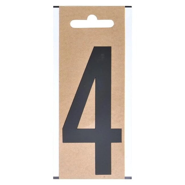 Seilflechter Cijfersticker "4" - 10 cm hoog - Geschikt voor boot en caravan