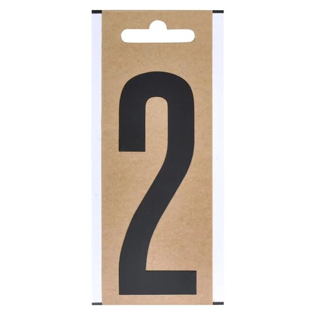 Seilflechter Cijfer Etiket / Sticker "2" - Hoogte 10 cm