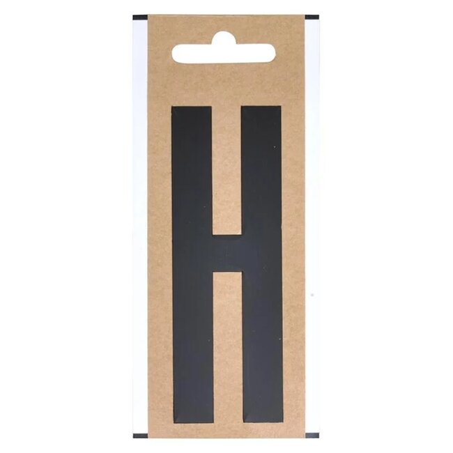 Seilflechter Lettersticker "H" - 10 cm hoog - Voor boot of caravan
