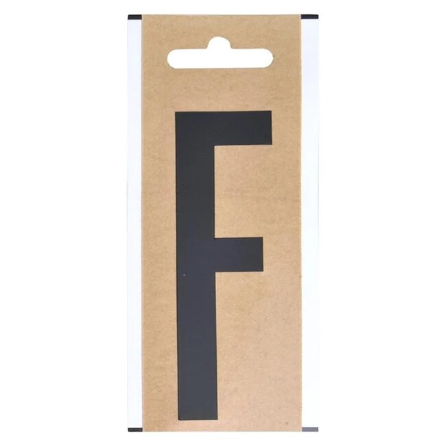 Seilflechter Lettersticker "F" - 10 cm hoog - Geschikt voor boot en caravan