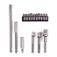 Benson Bit verlenger set - 60, 100 en 150 mm - 16 delig - chroom vanadiumstaal - magnetisch