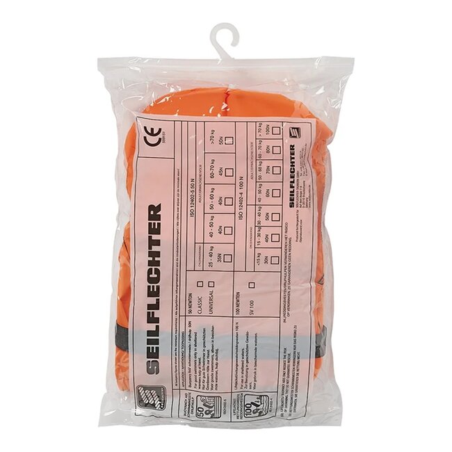 Seilflechter Reddingsvest voor kinderen - 15-30 kg - 40N drijfvermogen - ISO gecertificeerd - Met fluitje en neksteun