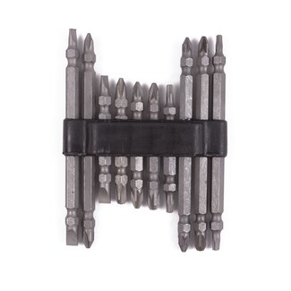 Benson Dubbele bitset - 10 delig - 65 en 110 mm - Pozidriv, Philips, Torx