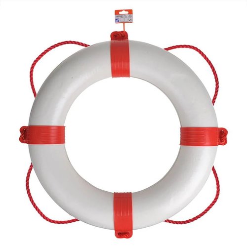 Seilflechter Reddingsboei - Ø 600 mm - Wit - Rood Seilflechter Reddingsboei - Ø 600 mm - Wit - Rood
