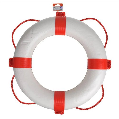 Seilflechter Reddingsboei - Ø 550 mm - Wit - Rood Seilflechter Reddingsboei - Ø 550 mm - Wit - Rood