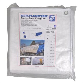 Seilflechter Waterdicht afdekzeil - polyester - uv-bestendig - 3 x 4 meter - wit Seilflechter Waterdicht afdekzeil - polyester - uv-bestendig - 3 x 4 meter - wit