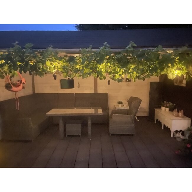 Benson Solar LED lichtsnoer - 10 lampen - 6 meter - warm wit - binnen en buiten