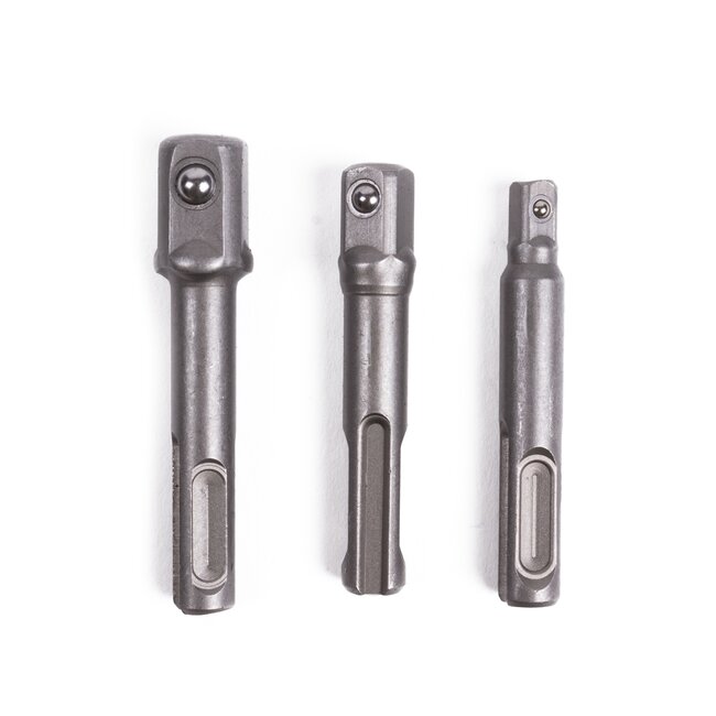 Benson SDS+ boormachine verloopset - 3 maten - 3-delig - veelzijdig en efficiënt