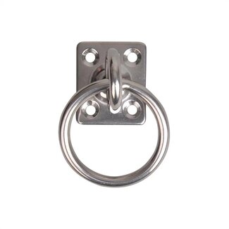 Seilflechter Dekoog met wartel en ring - roestvrij staal - 4 gaats - 33 x 38 x 6 mm
