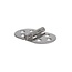 Seilflechter Scharnier - RVS AISI 316 - 71 x 40 mm - 6 gaats