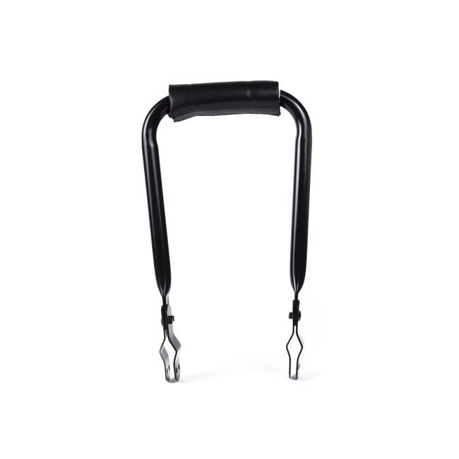 Benson Inklapbare kinderrugsteun - metaal - zwart - 13 x 28 cm - inclusief bevestigingsmateriaal