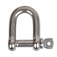 Seilflechter Korte D-sluiting - roestvrij staal - 10 mm - 4000 daN - zilver