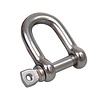 Pro Plus D-sluiting kort 10mm, A4 RVS AISI 316, 4.000 daN Pro Plus D-sluiting kort 10mm, A4 RVS AISI 316, 4.000 daN