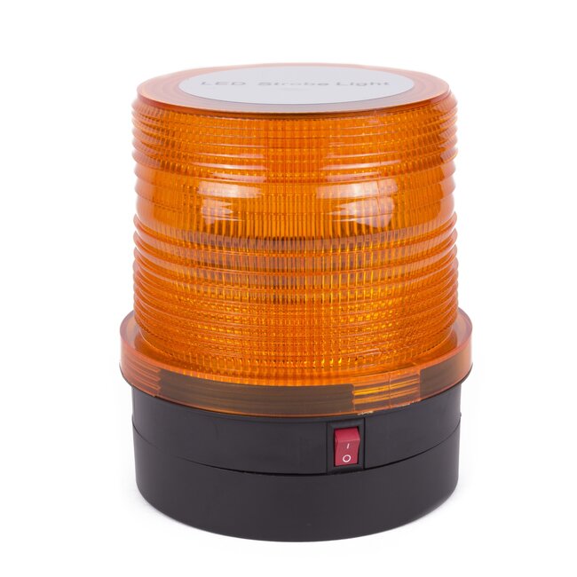 Benson LED zwaailicht - magneetbevestiging - oranje - 2.4 watt - 24 LED's - strobe-modus - 12.3 × 9.5 × 10.8 cm