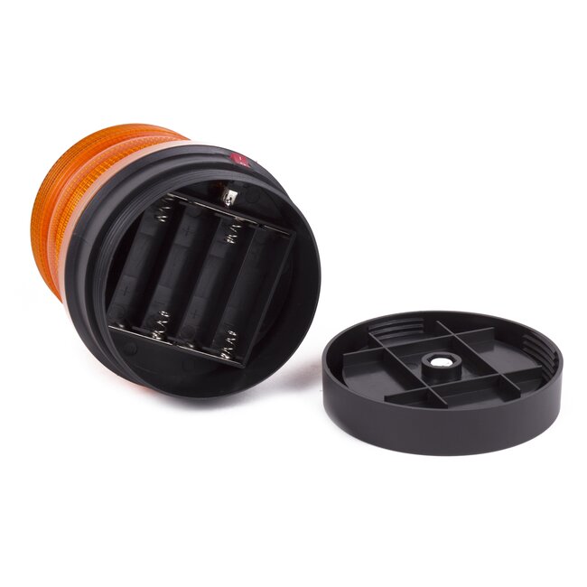 Benson LED zwaailicht - magneetbevestiging - oranje - 2.4 watt - 24 LED's - strobe-modus - 12.3 × 9.5 × 10.8 cm