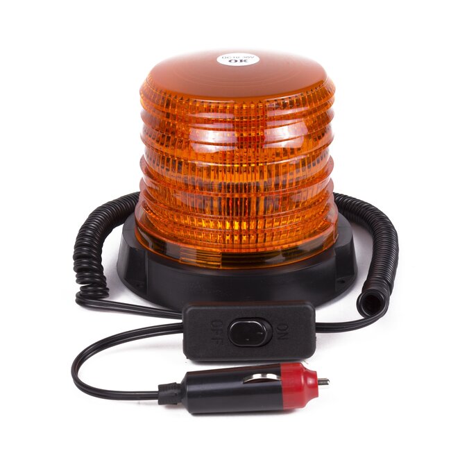 Benson LED Zwaailicht - Zwaailamp - Magneetbevestiging - Oranje - 6 Watt - 12 Volt