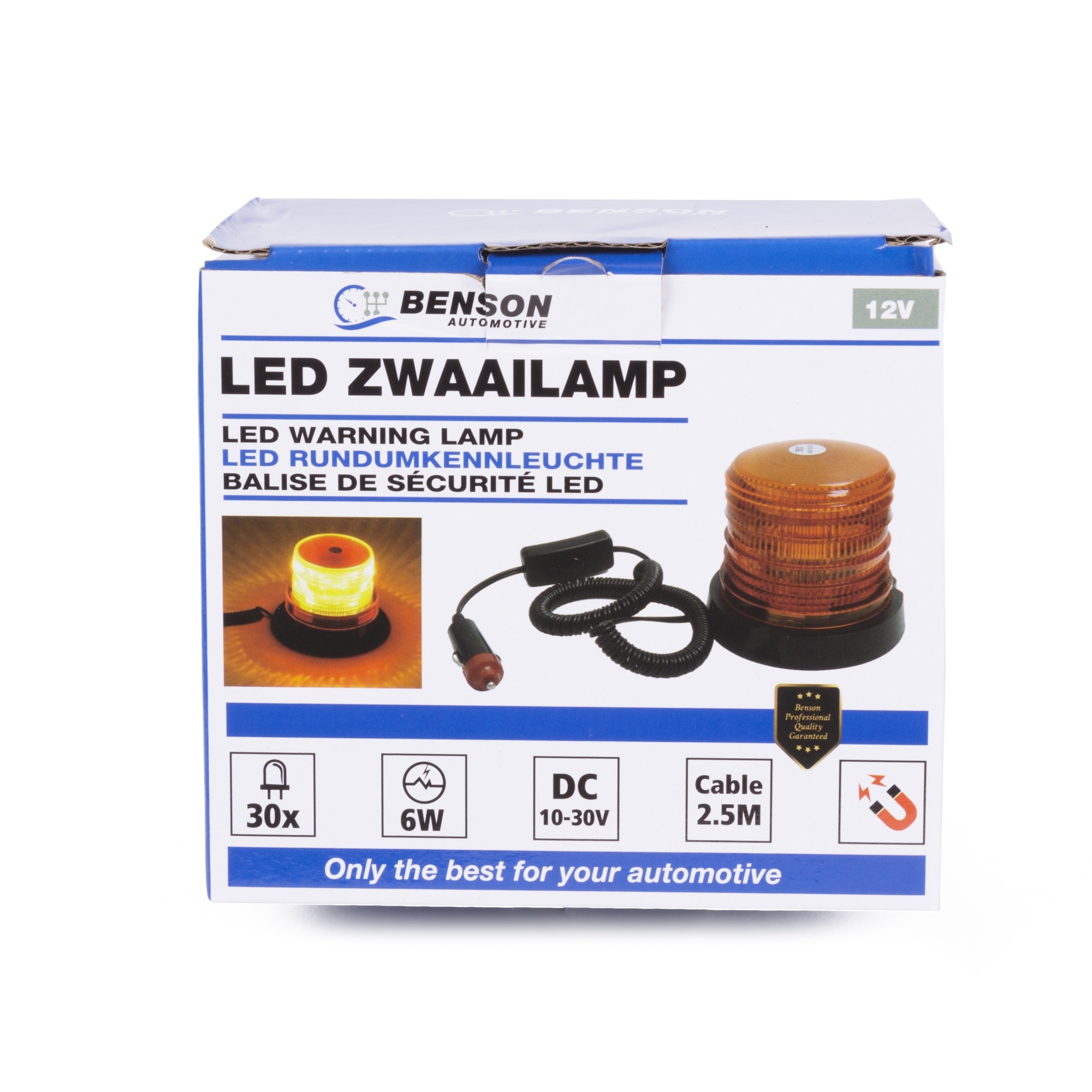 Benson LED Zwaailicht / Zwaailamp Magneetbevestiging Oranje 6