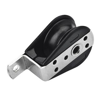 Seilflechter Dek blok - 1 schijf - voor 6 mm koord - gesloten - kogellager - 700 daN Seilflechter Dek blok - 1 schijf - voor 6 mm koord - gesloten - kogellager - 700 daN
