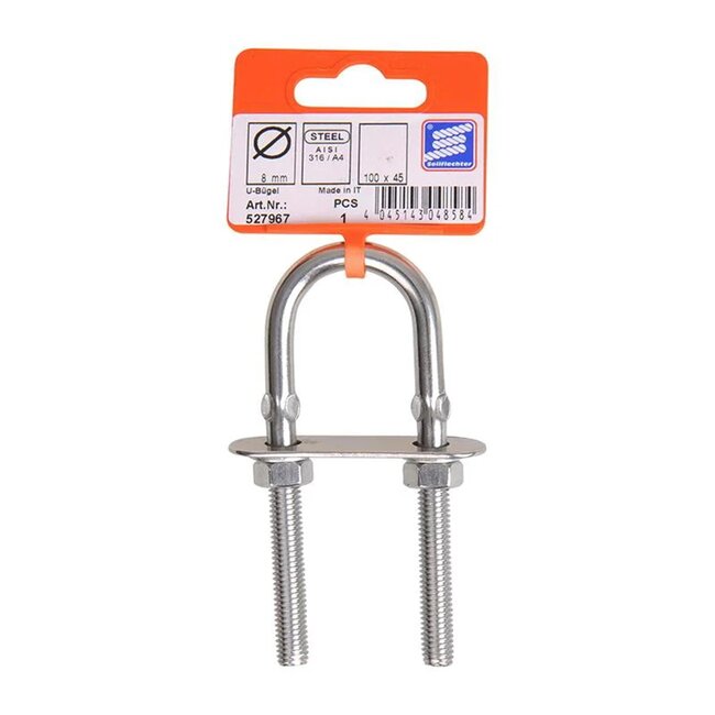 Seilflechter Puttingen - 8 x 100 mm - RVS AISI 316 - Zeer Duurzaam