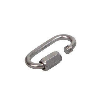 Seilflechter Noodschalm - RVS - 4 x 32 mm - AISI 316 - Verbindt kettingen Seilflechter Noodschalm - RVS - 4 x 32 mm - AISI 316 - Verbindt kettingen