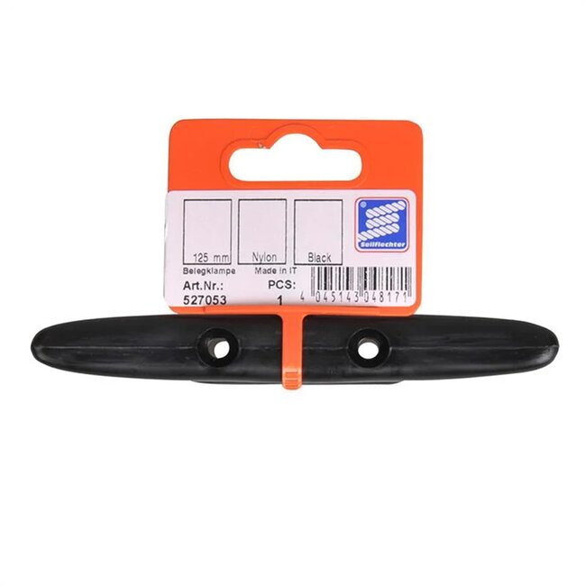 Seilflechter Kikker - Kunststof - 125 mm - Zwart - Nylon - Bootuitrusting