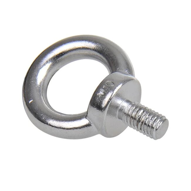 Seilflechter Ringschroef - RVS AISI 316 - Corrosiebestendig - M10 - Zilver - 60 mm