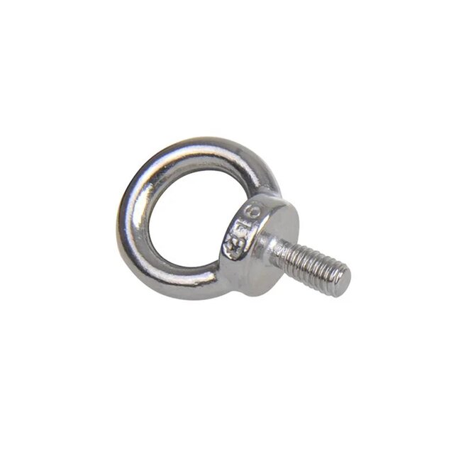 Seilflechter Ringschroef - RVS AISI 316 - Corrosiebestendig - M6 - Zilver - 40 mm