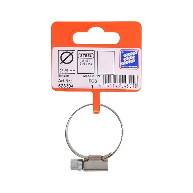 Seilflechter Slangklem - RVS AISI 316 - Corrosiebestendig - 23-35 mm