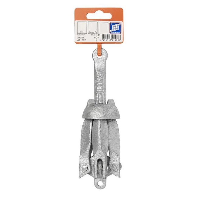 Seilflechter Paraplu-anker - Gegalvaniseerd staal - Eivormige kop - 0,7 kilo - Compact en krachtig