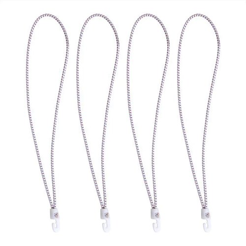 Seilflechter Zeilbinder met Nylonhaken - 55 cm - Wit - 4 stuks Seilflechter Zeilbinder met Nylonhaken - 55 cm - Wit - 4 stuks