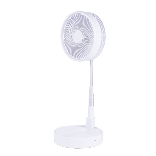 Benson Staande ventilator - telescopisch - opvouwbaar - oplaadbaar - wit