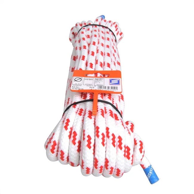 Seilflechter Yachtschot touw - Novoleen - 10 mm x 15 m - 800 daN - Wit